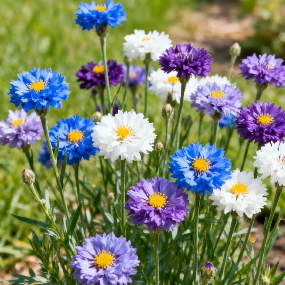 Premium Cornflower Seeds - Colorful, Resilient, and Easy-to-Grow Wildflowers!