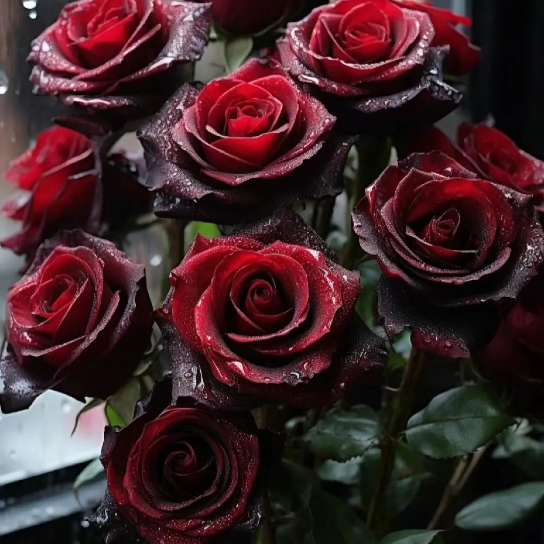 🌺Black Baccara Rose-The Rose That Looks Almost Black