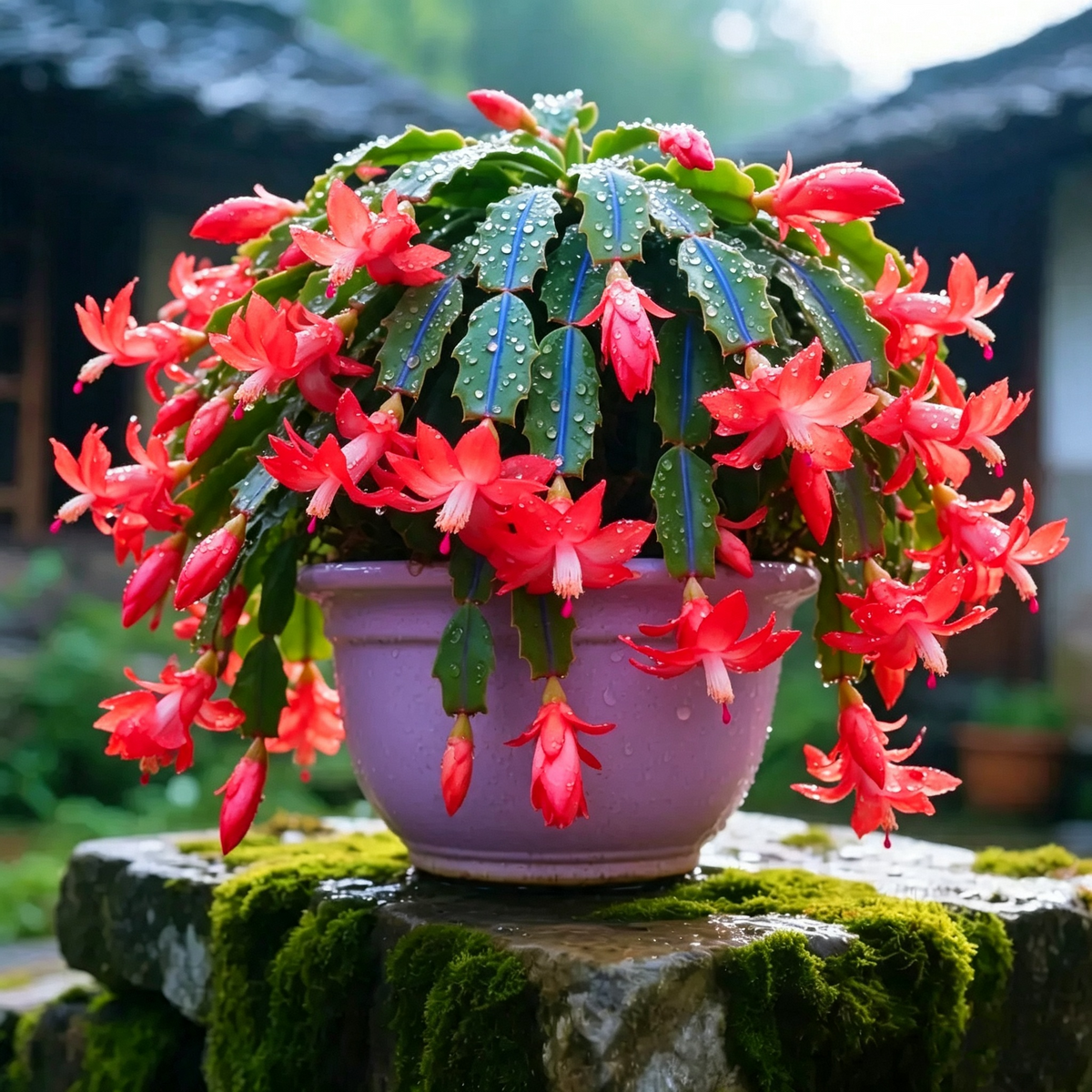 🦀Mix Colors Schlumbergera Bulbs– Easy Care Blooms in Every Shade, Even in Winter ❄️🌈