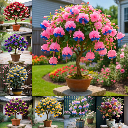 🌸 Double Fuchsia Plants – Elegant Cascading Blooms for Shade Gardens