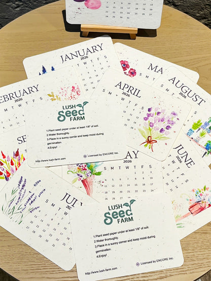 📅🌱2026 Eco-friendly Portable Seed Calendar
