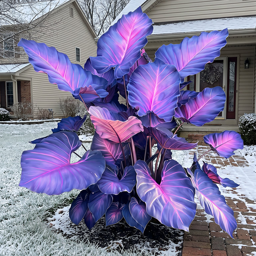 🔥 Premium Giant Caladium Bulbs 🌿🌈 Easy Care & Cold Hardy &Giant Leaves
