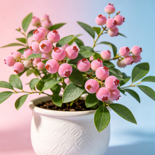Pink Bliss Blueberry Seeds – Rare Pink Berries with Extra Sweet Flavor, Perfect for Home Gardens