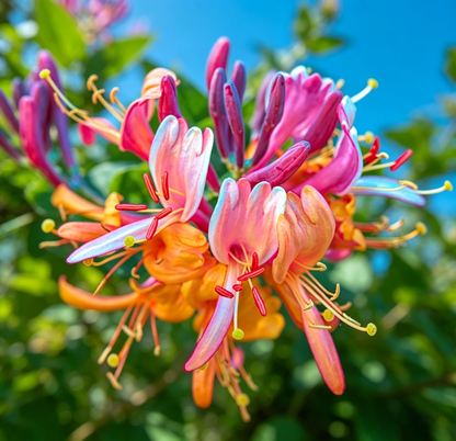 🐝Mixed Color Honeysuckle Seeds | Perennial Climbing Flower, Easy to Grow, Fragrant