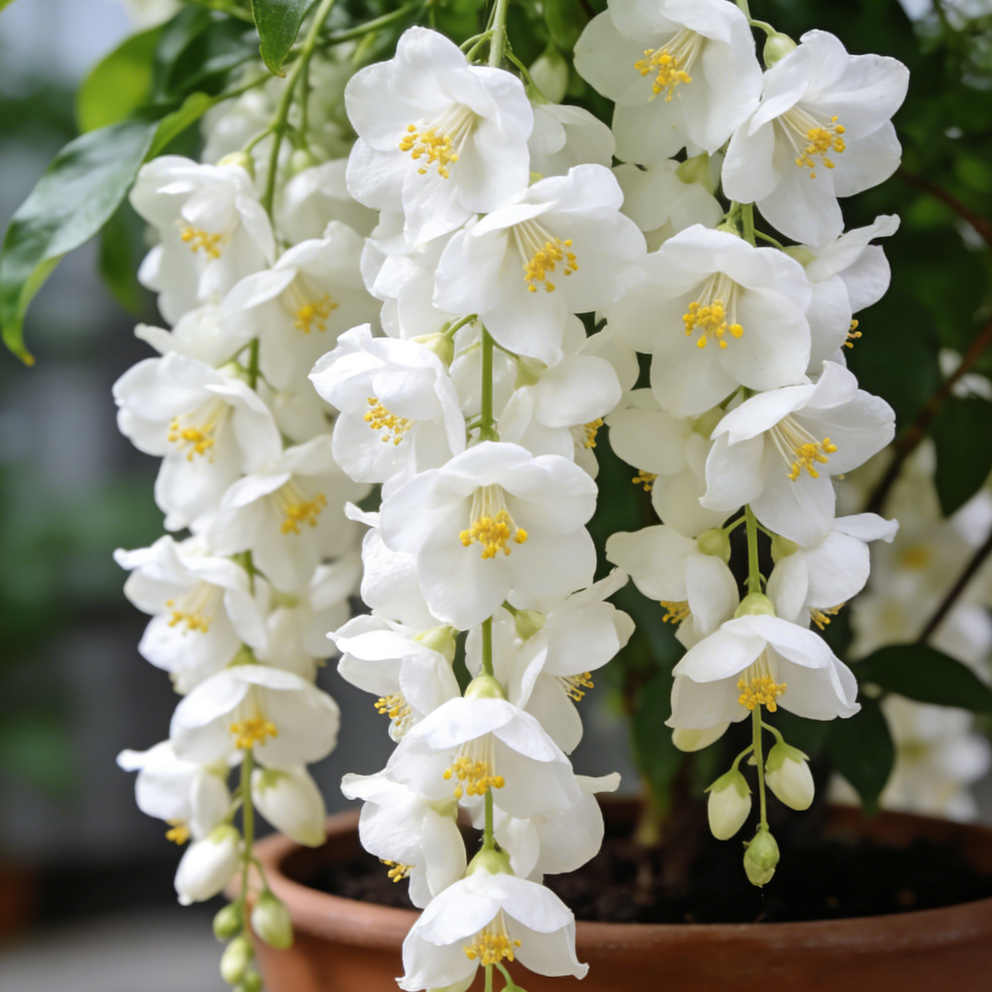 🌸Weeping Jasmine Seeds – Create a Fragrant Floral Waterfall at Home🌿❄️