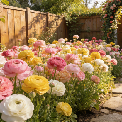 🌸Ranunculus Seeds – 💜Grow Elegant, Rose-Like Blooms in Your Own Garden