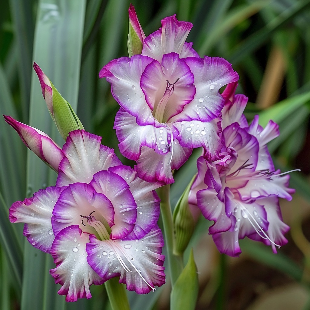 Rare-Colored Gladiolus Bulbs✨🌈The Crown Jewel of Gardens