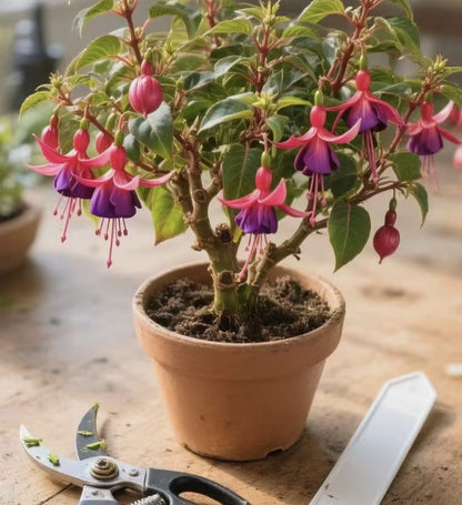 🌱Fuchsia Hybrida Voss bulbs –🌺Exotic Colorful Flowers That Thrive Easily！