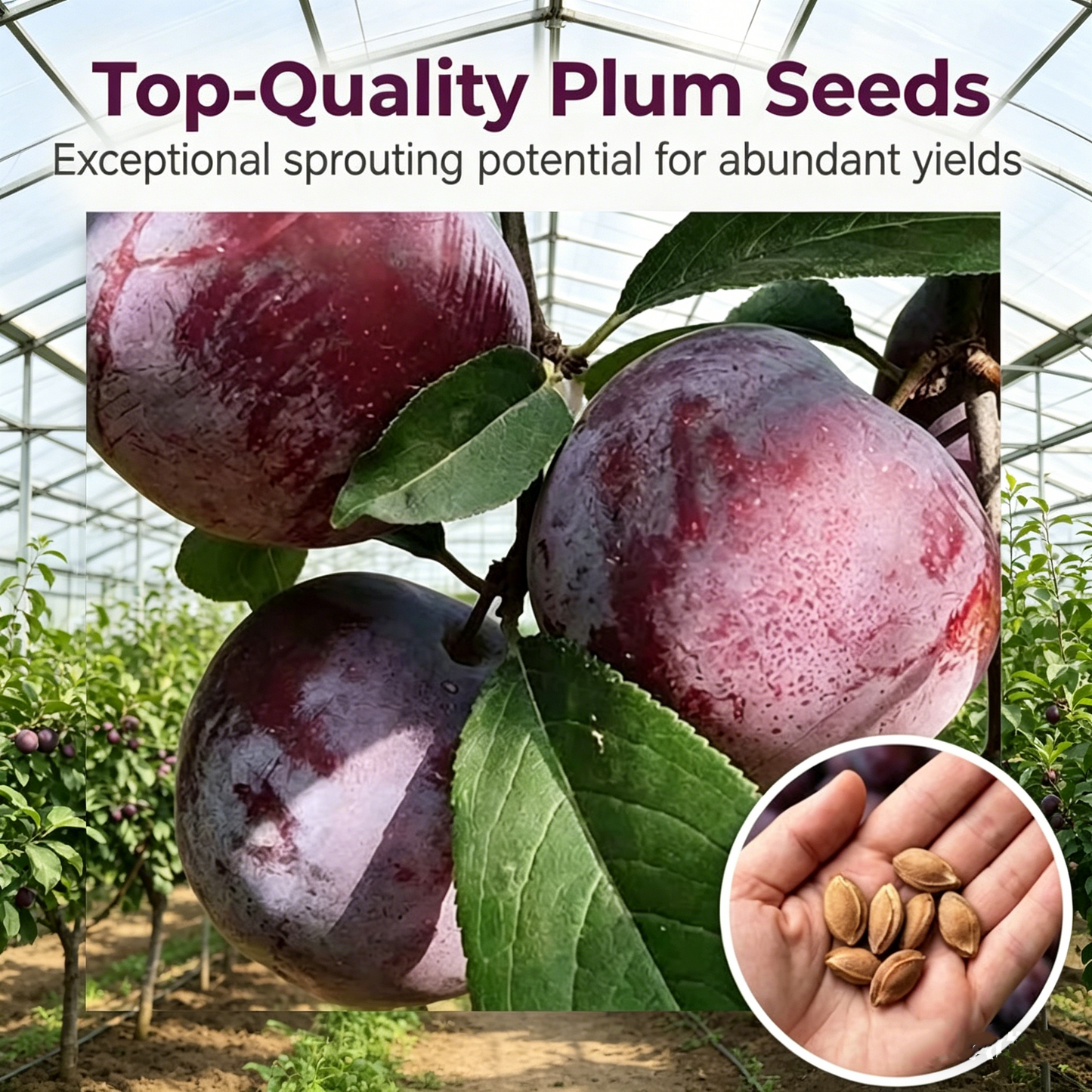 ? Premium plum tree seedlings?: Grow juicy and bountiful plums at home.