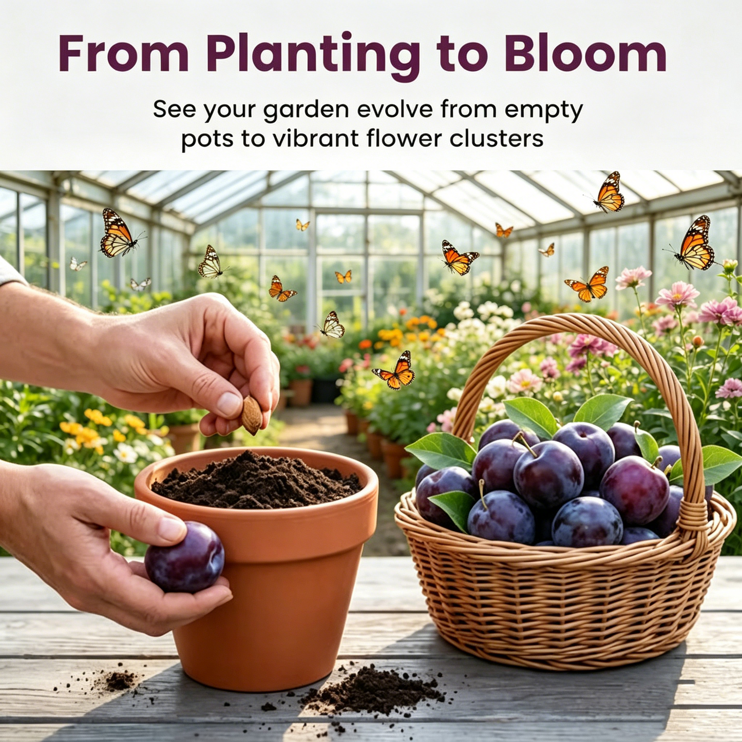 ? Premium plum tree seedlings?: Grow juicy and bountiful plums at home.
