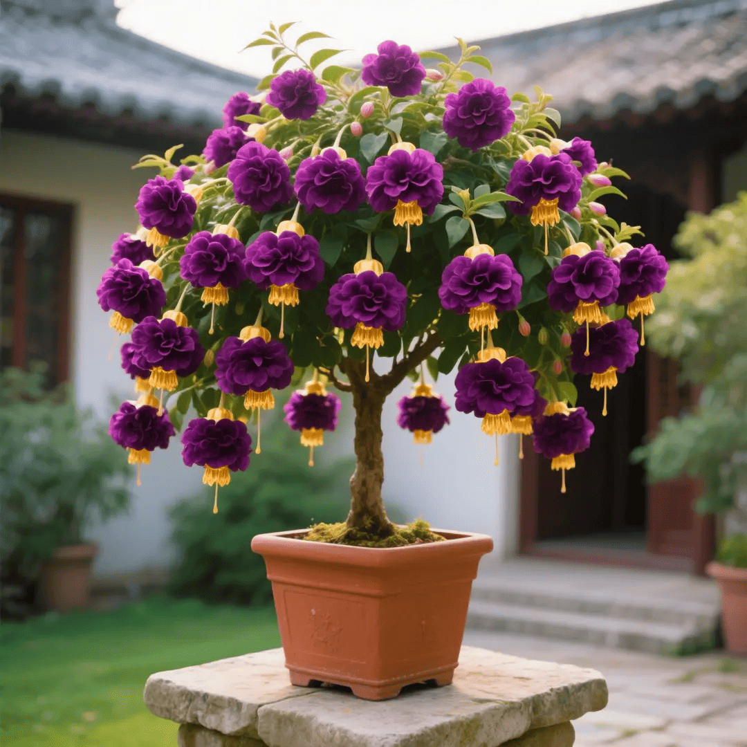 🌸 Double Fuchsia Plants – Elegant Cascading Blooms for Shade Gardens