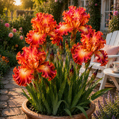 🏠🌸 Premium Bearded Iris Collection 🌿 Stunning Blooms, Easy to Grow