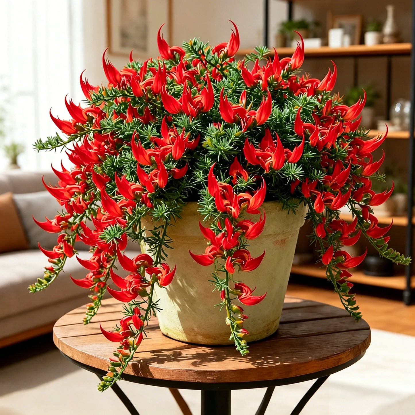 🏠🌸 Parrot Beak Spider Plant Bulbs 🌿 Unique Foliage, Easy to Grow