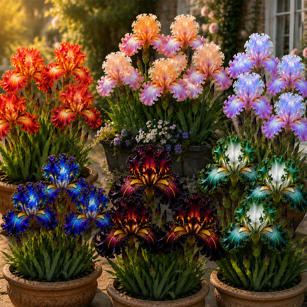 🏠🌸 Premium Bearded Iris Collection 🌿 Stunning Blooms, Easy to Grow