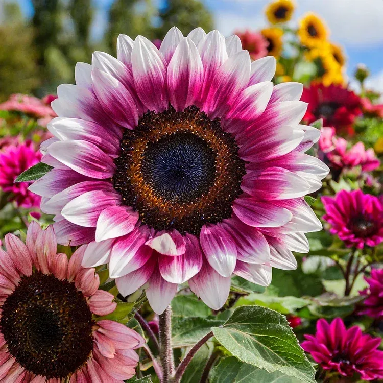 🌻 Colorful Sunflower Seeds Mix ✨ Grow a Bright, Vibrant Garden with Ease