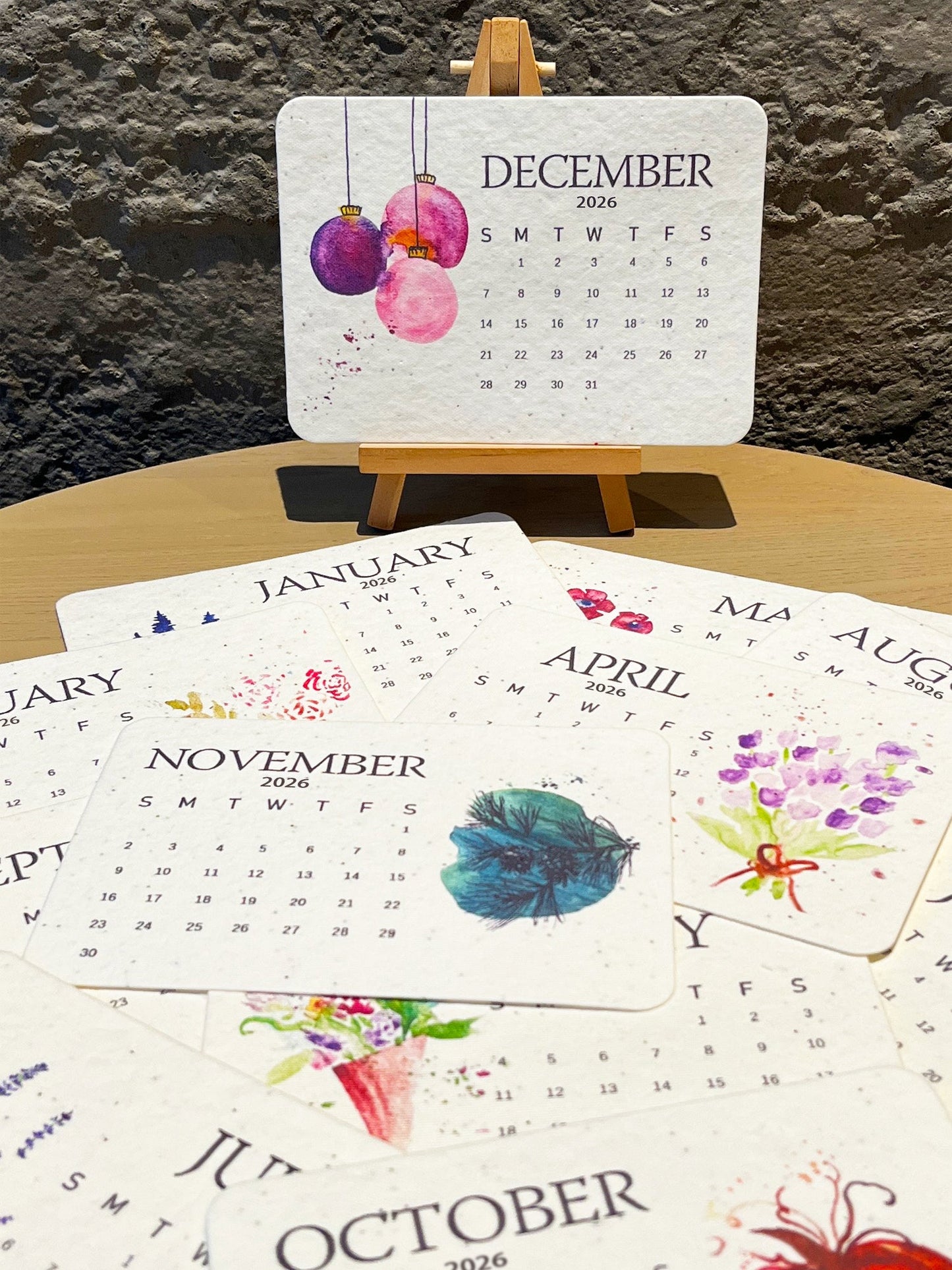 📅🌱2026 Eco-friendly Portable Seed Calendar