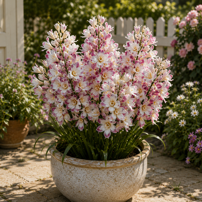 🌈🌺 Royal Mosaic Tuberose Bulbs 💥 Rare Multi-Color Blooms & Sweet Fragrance