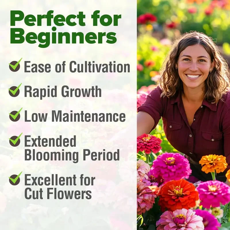 🔥Zinnia Seeds 🌼Grow a Burst of Color in Your Garden (Fast, Easy & Beginner-Friendly)