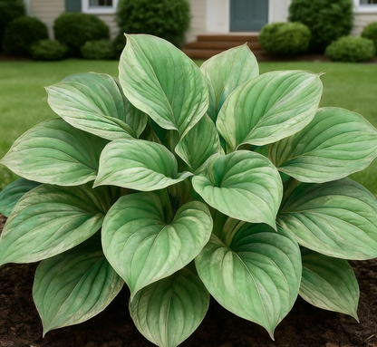 🔥Rare Dark Blue Flame Hostas Seeds🌌 Glow in the Day & Night Garden Magic