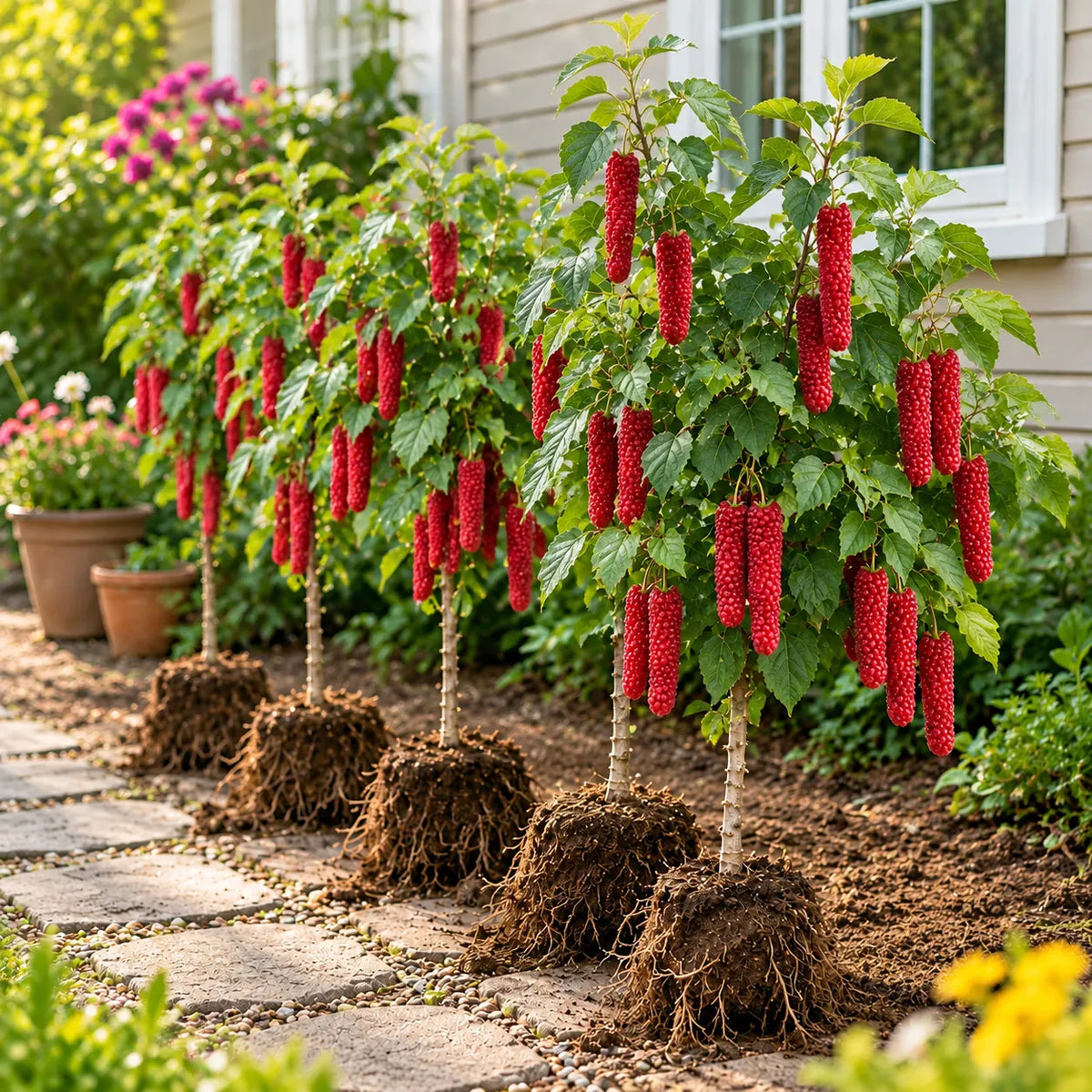 🌳 Rare Giant Red & Black Mulberry Tree Saplings 🌿