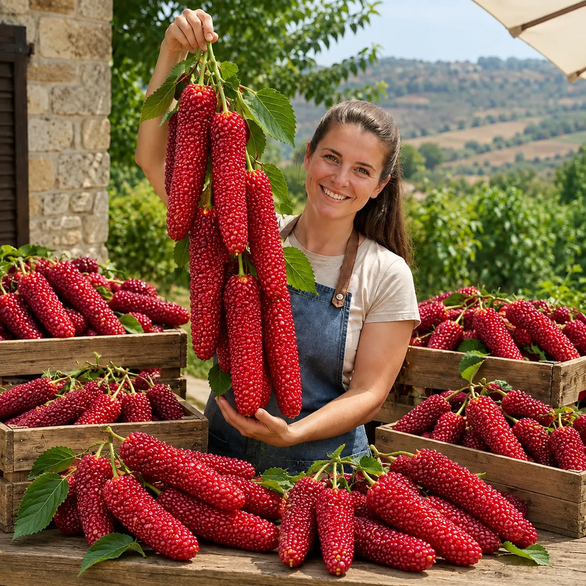 🌳 Rare Giant Red & Black Mulberry Tree Saplings 🌿