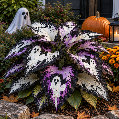 🎃👻 Halloween Haunted Hosta Bulbs – 6 Spooky Foliage Designs for a Magical Halloween Garden