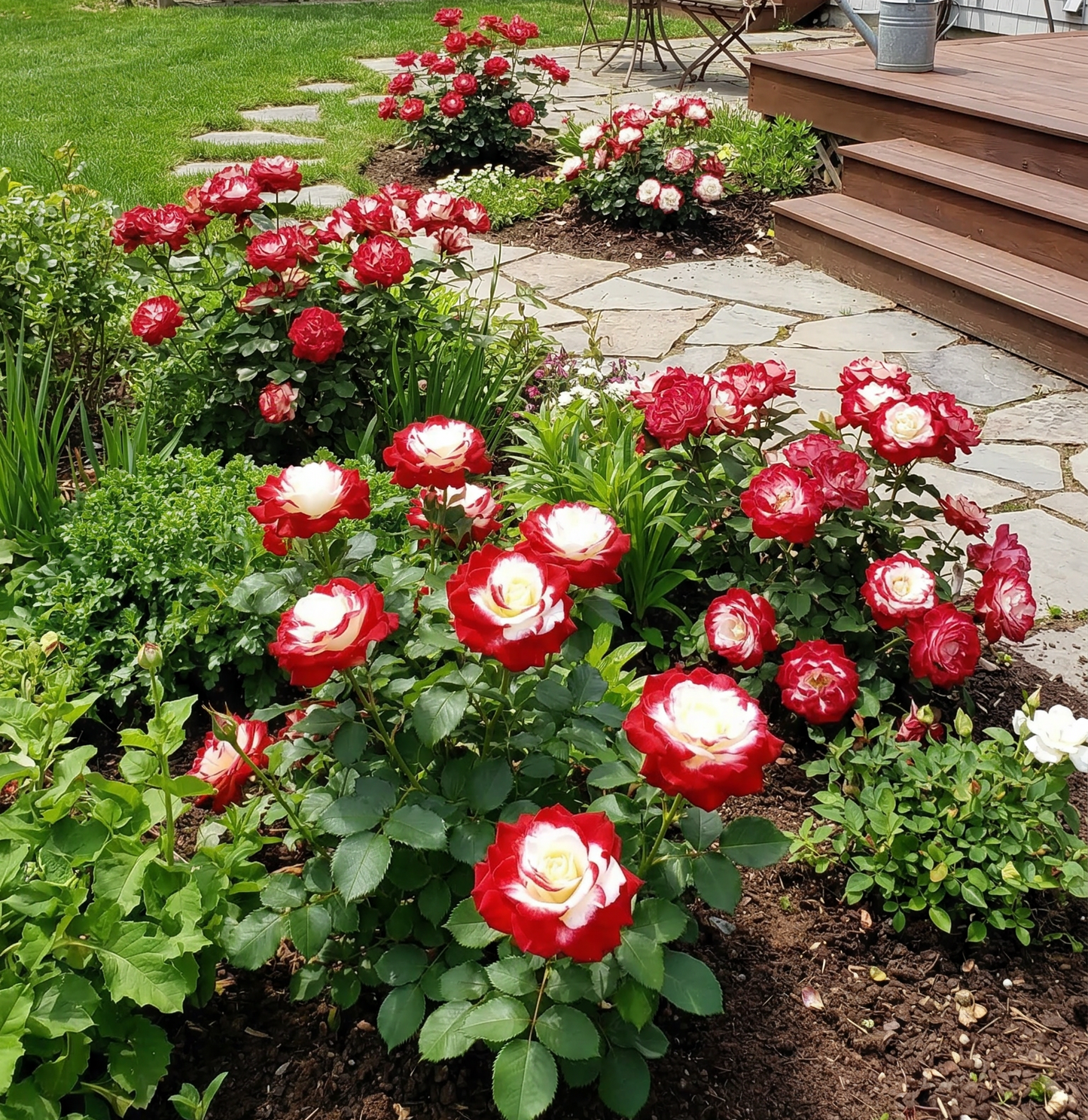 Grow Your Own Red & White Twin Rose at Home 🌹