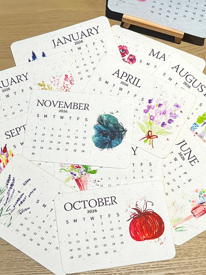 📅🌱2026 Eco-friendly Portable Seed Calendar