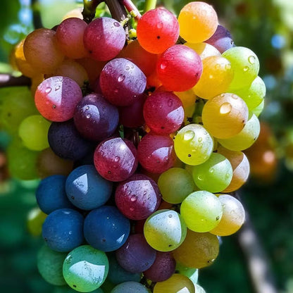 🌈🍇Rare Rainbow Hybrid Grape Organic