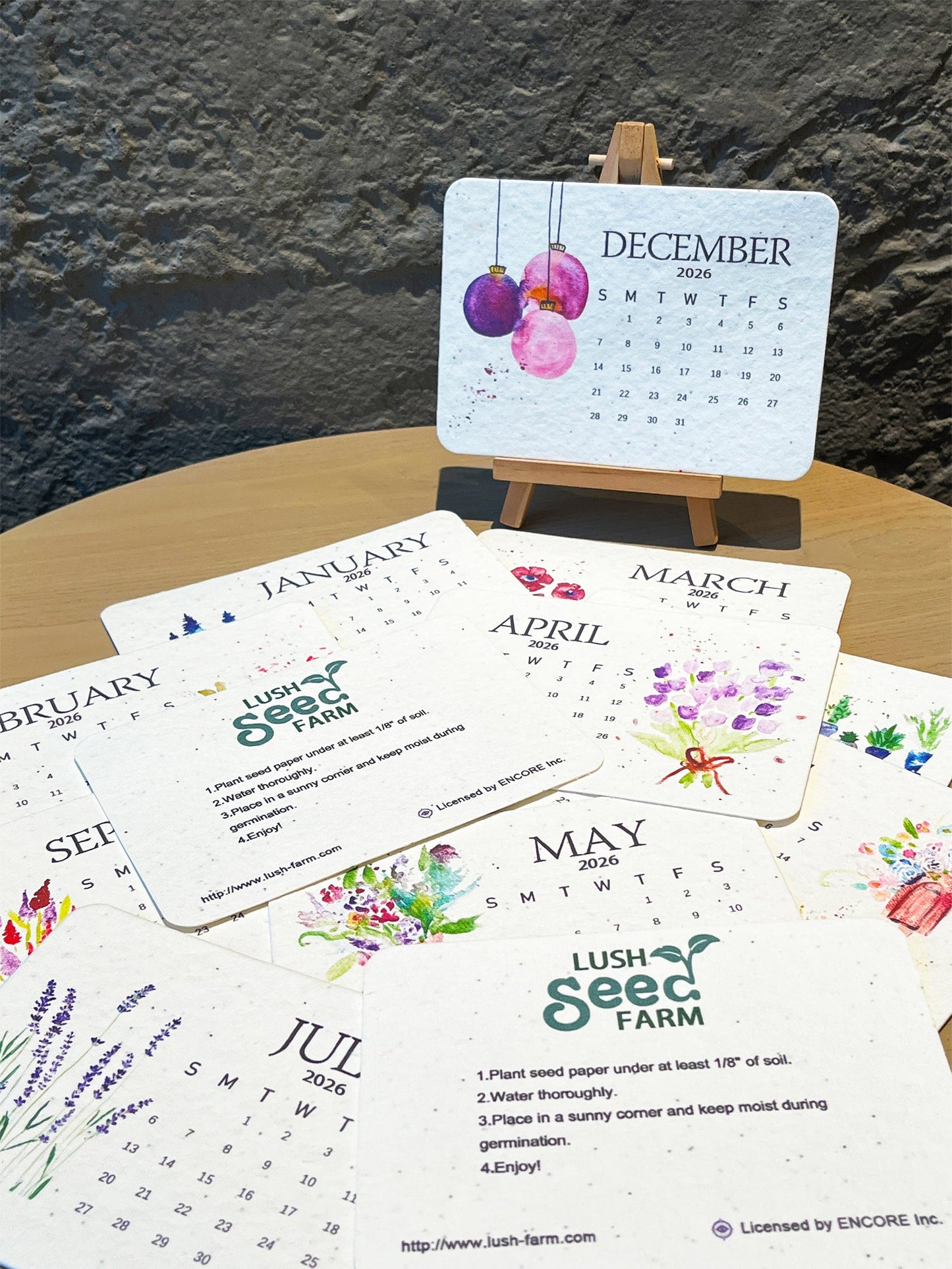 📅🌱2026 Eco-friendly Portable Seed Calendar