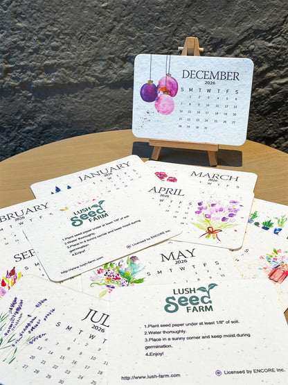 📅🌱2026 Eco-friendly Portable Seed Calendar