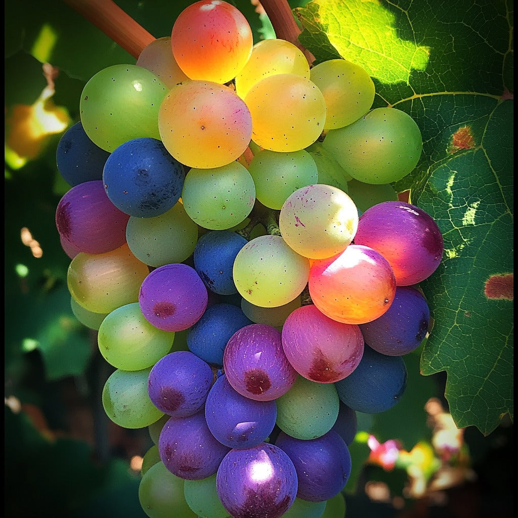 🌈🍇Rare Rainbow Hybrid Grape Organic