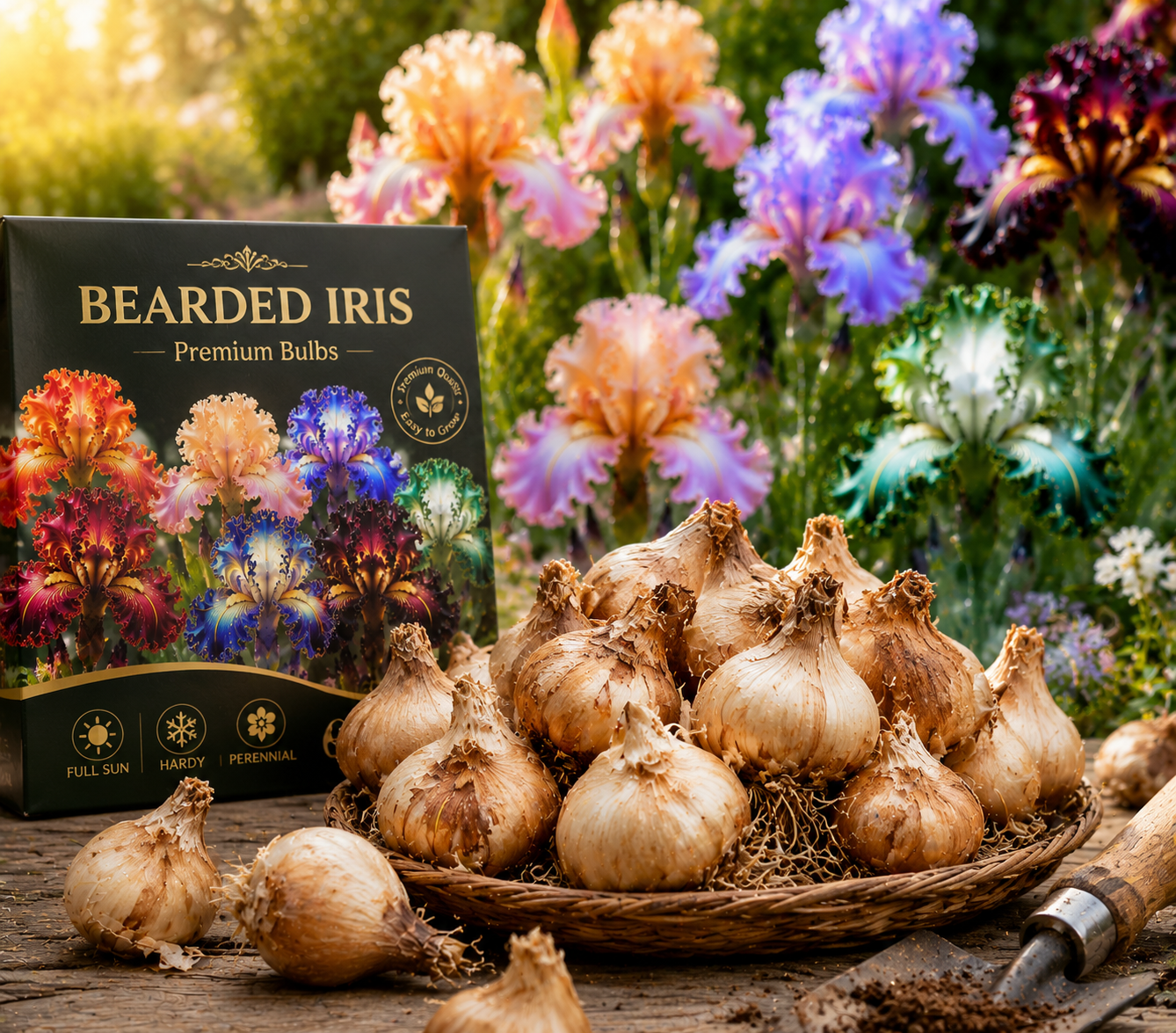 🏠🌸 Premium Bearded Iris Collection 🌿 Stunning Blooms, Easy to Grow