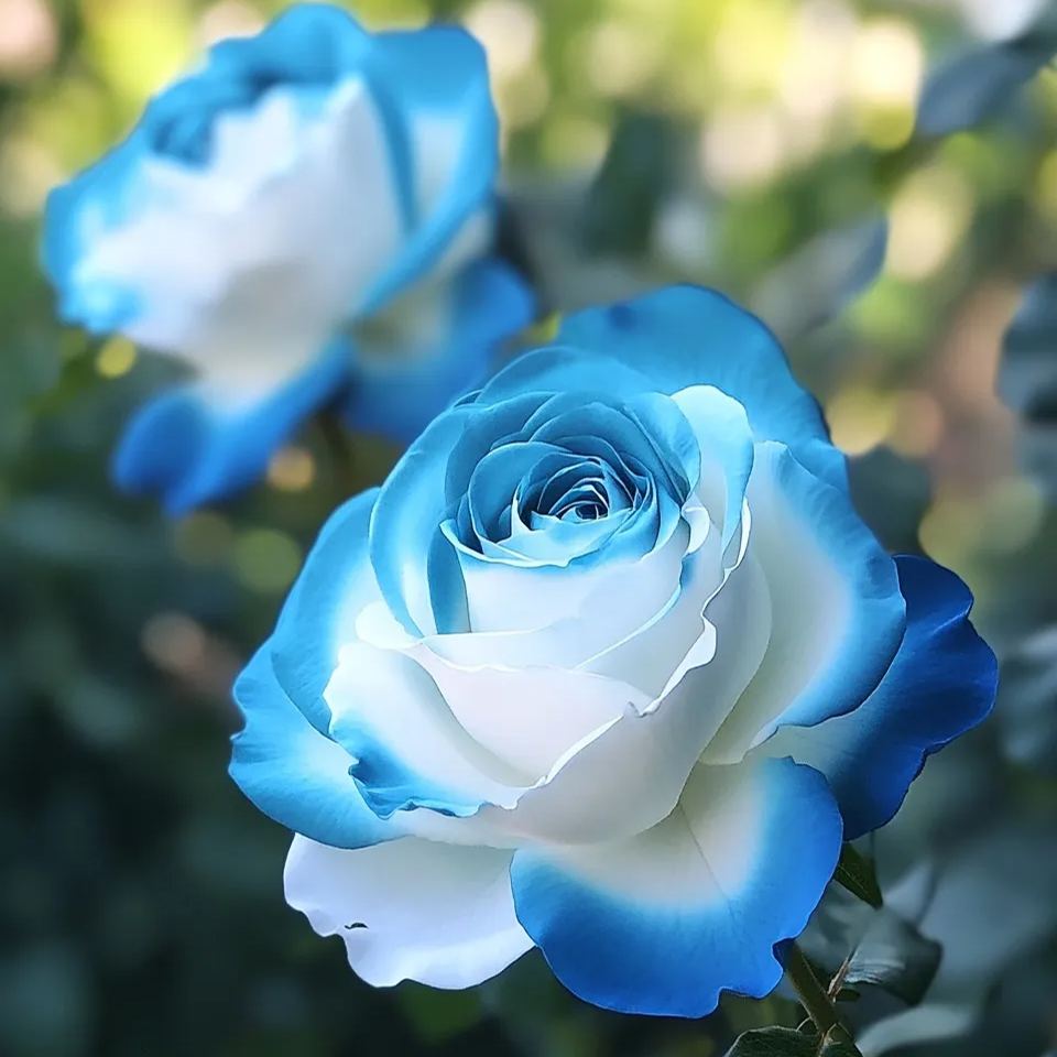 🌹Rare Blue Moon Rose 🌌Multi-Colored Petal Lace Rose🌈🌹