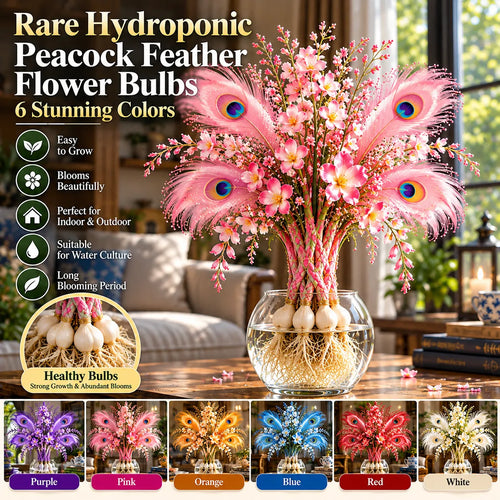🏠🤗 Rare Hydroponic Peacock Feather Hosta Bulbs💥 Stunning Colors That Brighten Any Space!