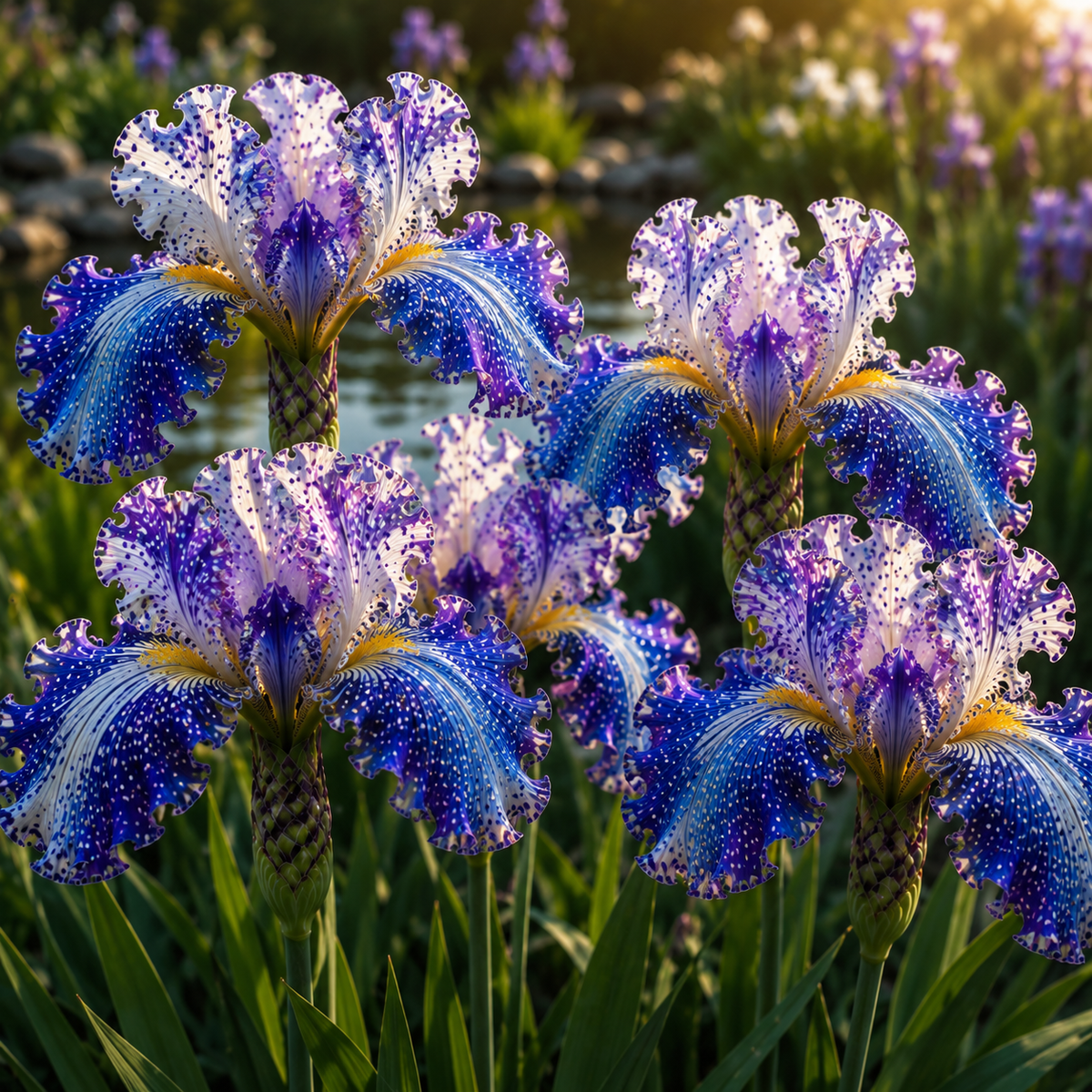 🤗🌸Rare Tropical Fish Iris Bulbs – Blooms That Look Like Living Underwater Art🐠