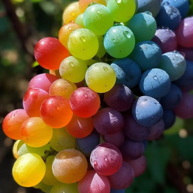 🌈🍇Rare Rainbow Hybrid Grape Organic