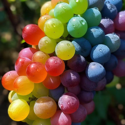 🌈🍇Rare Rainbow Hybrid Grape Organic