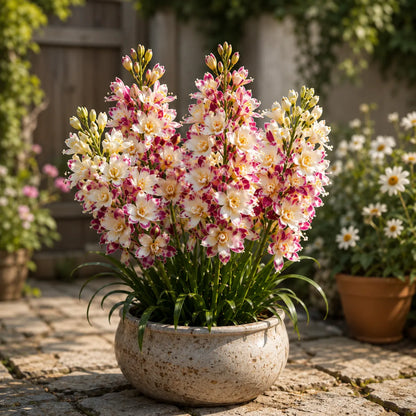 🌈🌺 Royal Mosaic Tuberose Bulbs 💥 Rare Multi-Color Blooms & Sweet Fragrance