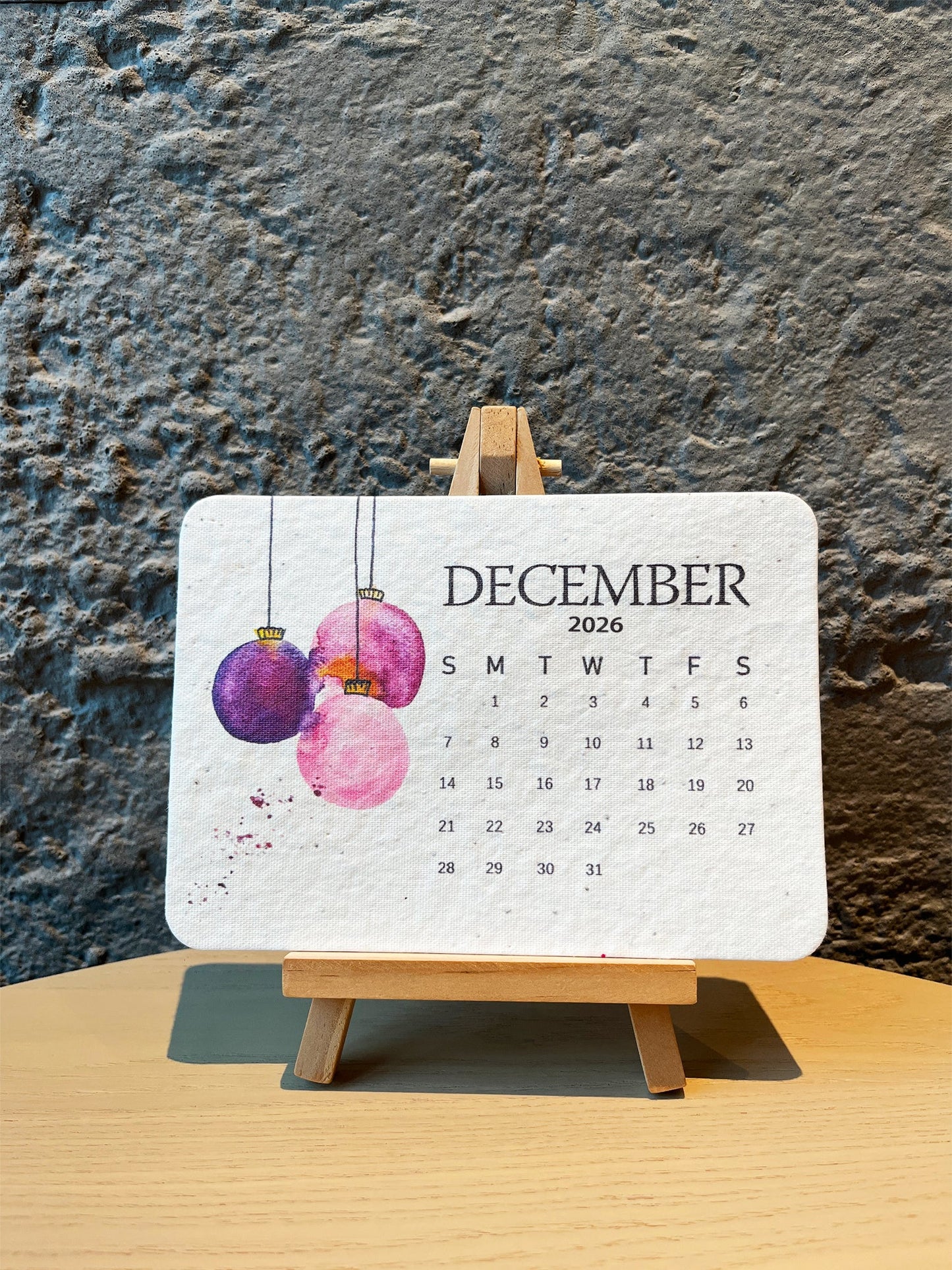 📅🌱2026 Eco-friendly Portable Seed Calendar