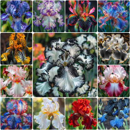 ‎⚘ ﹏Tall Bearded Iris with Bold, Elegant Blooms