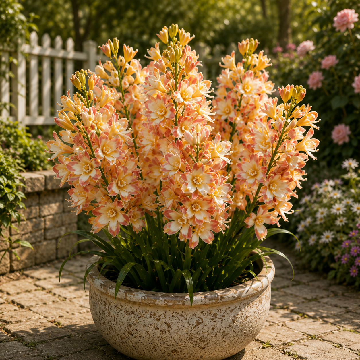 🌈🌺 Royal Mosaic Tuberose Bulbs 💥 Rare Multi-Color Blooms & Sweet Fragrance