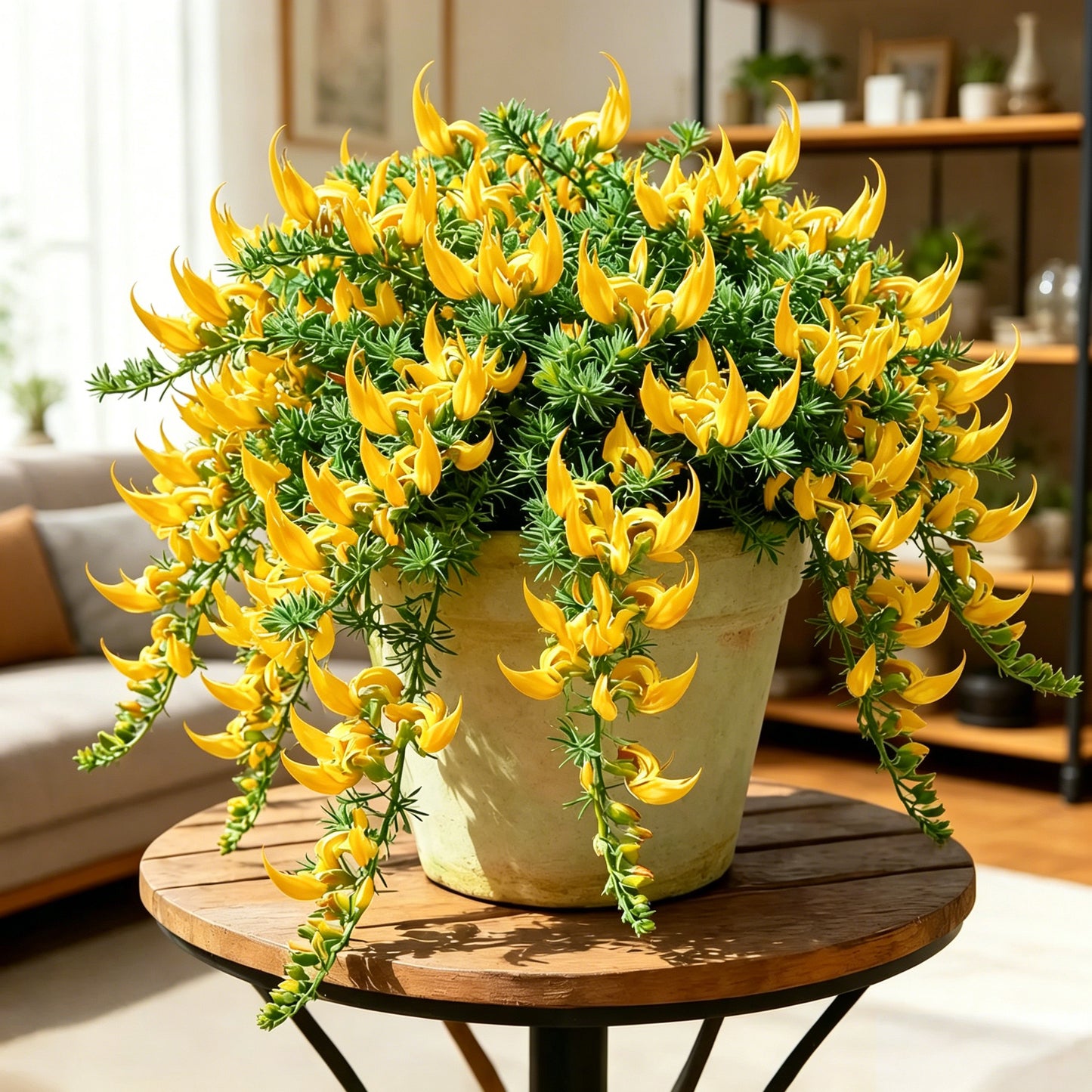 🏠🌸 Parrot Beak Spider Plant Bulbs 🌿 Unique Foliage, Easy to Grow