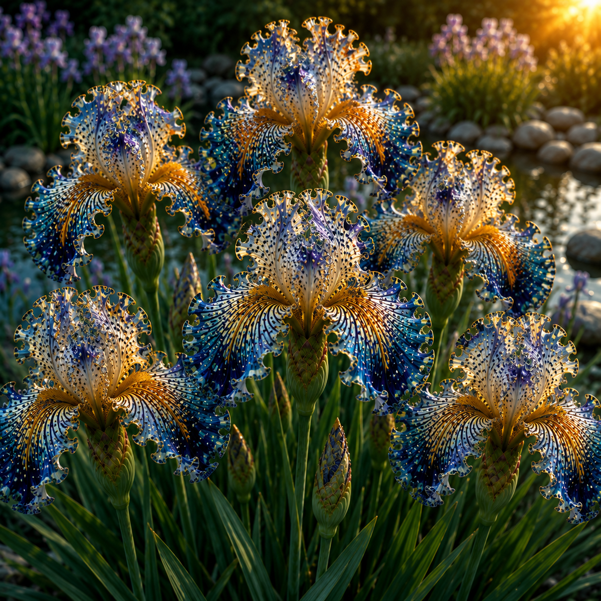 🤗🌸Rare Tropical Fish Iris Bulbs – Blooms That Look Like Living Underwater Art🐠