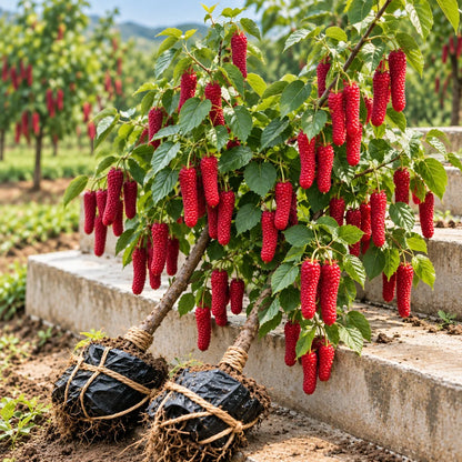 🌳 Rare Giant Red & Black Mulberry Tree Saplings 🌿