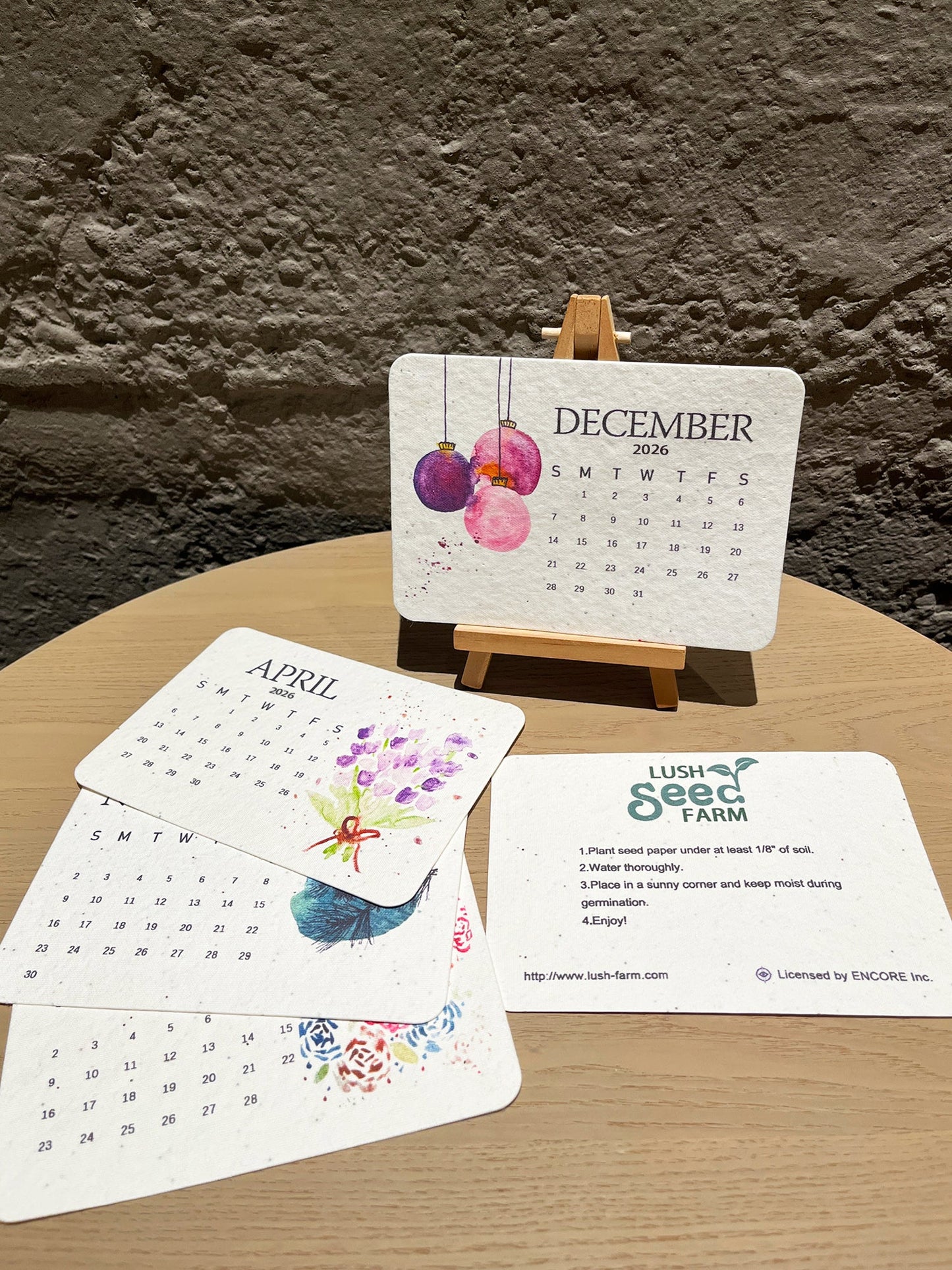 📅🌱2026 Eco-friendly Portable Seed Calendar