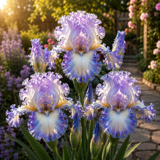 🌼Velvet Ruffle Iris Bulbs – #5 Purple