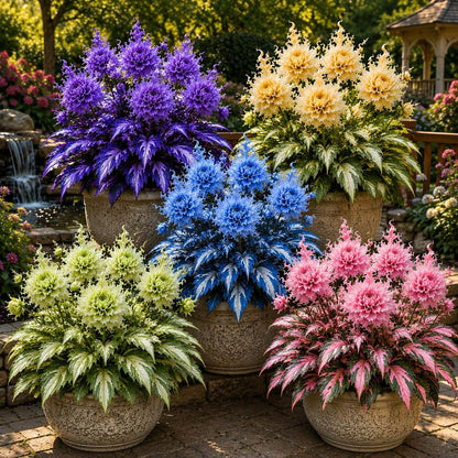 🤗🌸 Variegated Dahlia Bulbs 🌿💥 Stunning Multi-Color Blooms, Easy to Grow