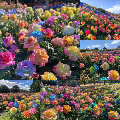 🤗🌹Rare Twin Red White Rose Seeds  – Stunning Garden Blooms, Easy to Grow🌱👩🏻‍🌾