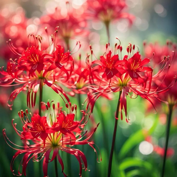 ✨🌺Spider Lily🌸 brightens up your garden with its magical beauty! 🧚🏻